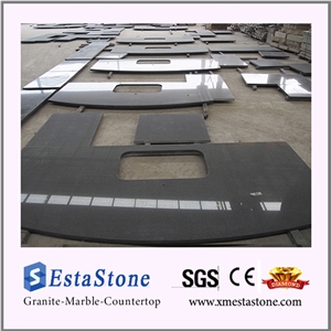 Chinese Impala Dark Grey G654 Granite Kitchen Countertop
