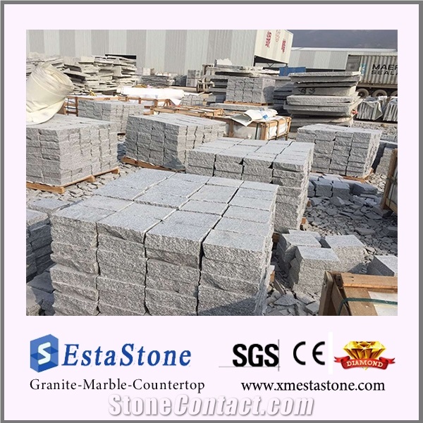 Chinese New Grey Granite Hubei G603 Cube Paving Stone