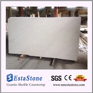Luxury Natural Polished Ariston White Marble Slabs for Cut-To-Size