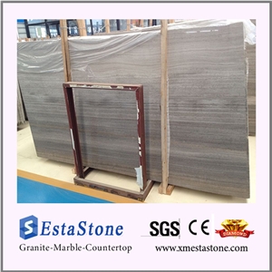 New Arrival China Grey Wood Grain Marble Slabs for Wall & Floor