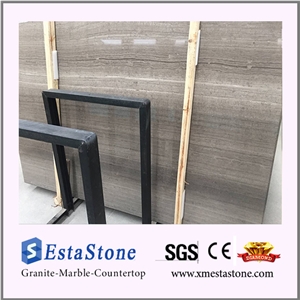 New Arrival China Grey Wood Grain Marble Slabs for Wall & Floor