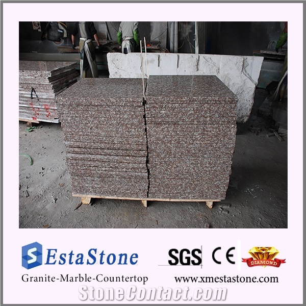 Polished Peach Red G687 Granite Tile for Floor & Wall