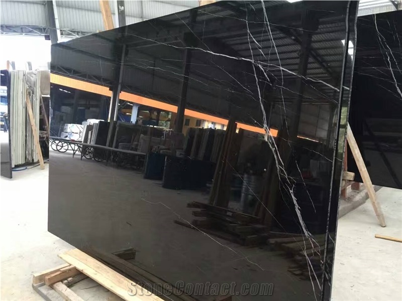 China Negro Marquina / High Quality Marble Tiles & Slabs,Floor & Wall