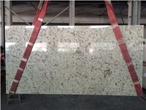 Polished White Quartz Lf-L Quartz Tiles&Slabs Flooring&Walling