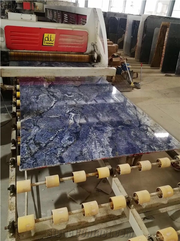 Azul Bahia Granite Slabs Polished for Wall and Floor Tile