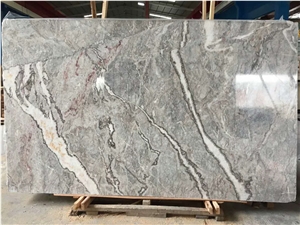 Beauty Grey Marble Book Matched