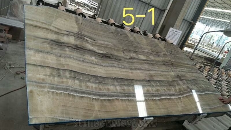 China Green Onyx Book Match for Wall and Floor Covering/Mosaics