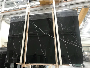China Nero Black Marquina Marble Slab for Home Decoration