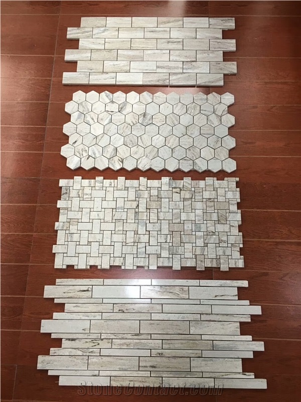 China White Sands Mosacis for Walling Tiles