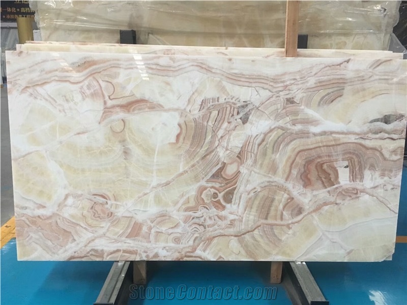 Crystal Red Onyx for Vanity Top/Fountains/Wall and Floor Tile, China Red Onyx