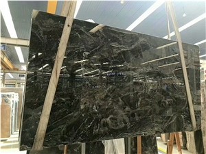 Dark Fantasy Grey Marble Book Match for Wall and Floor Covering