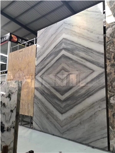 Guangxi Grey Marble Book Matched
