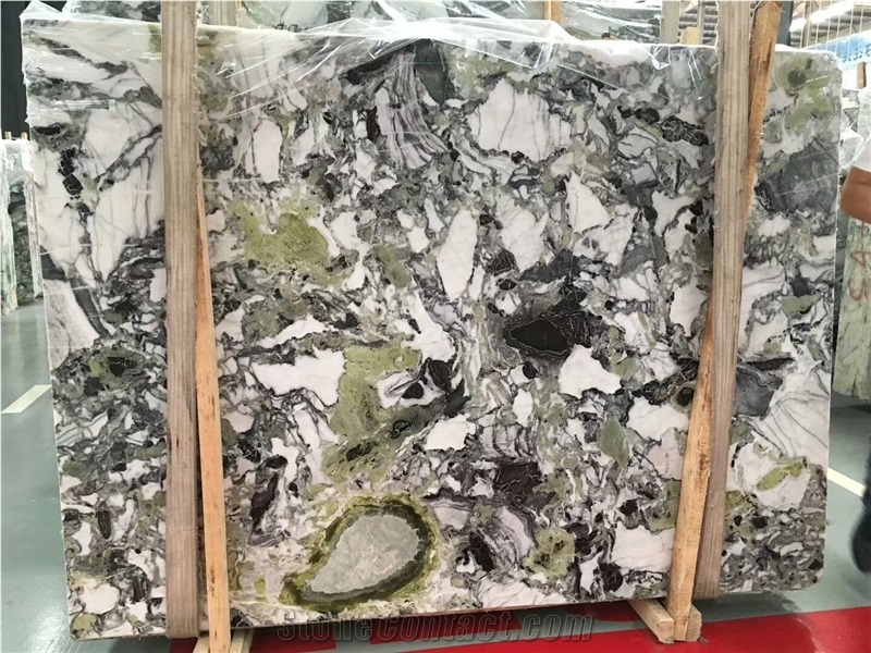 Ice Green Marble Slab for Wall and Floor Covering