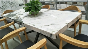 Light Green Marble Dining Tabletops/Coffee Tabletop