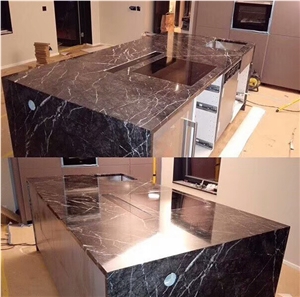 Luxury Grey Fantasy Marble Kitchen Countertop