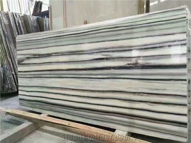 Pujin Wooden Green Vein Marble for Stais/Floor and Wall Covering