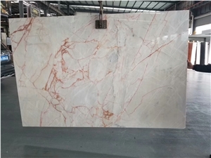 Snow White Marble Book Matched for Wall and Floor Covering