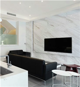 Volakas White Marble for Walling Tile Tv Background