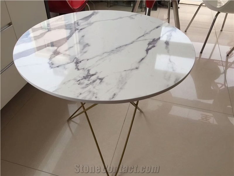 White Artificial Stone Reception Desk/Coffee Tables