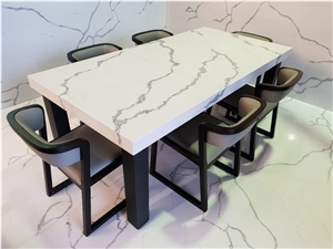 White Engineering Stone Dining Tabletop/Coffee Tabletop