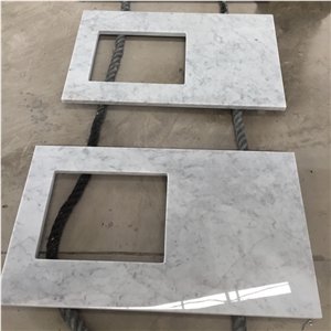 Boton Kitchen White Carrara Marble Countertop