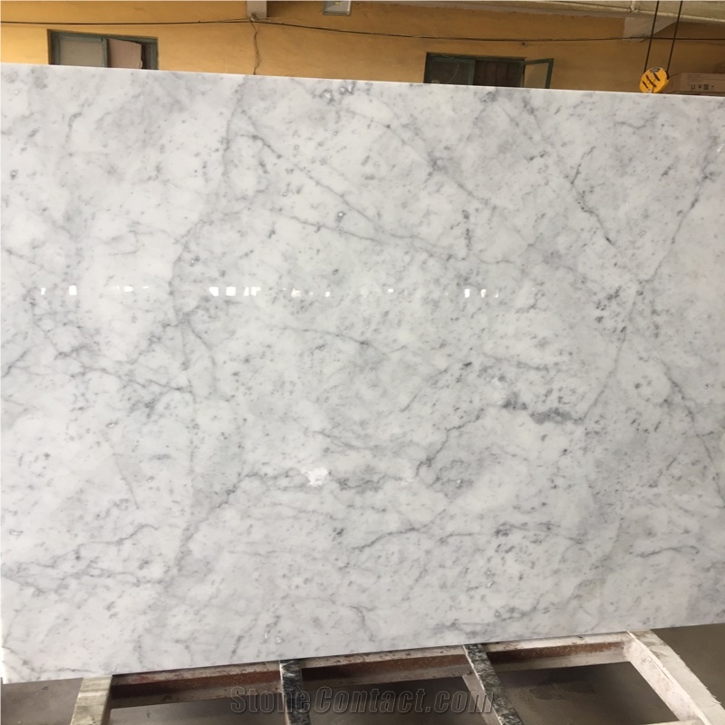 Boton Kitchen White Carrara Marble, Carrara Marble Countertop