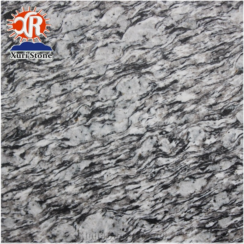 Spray White Wave Chinese Grey Granite with White