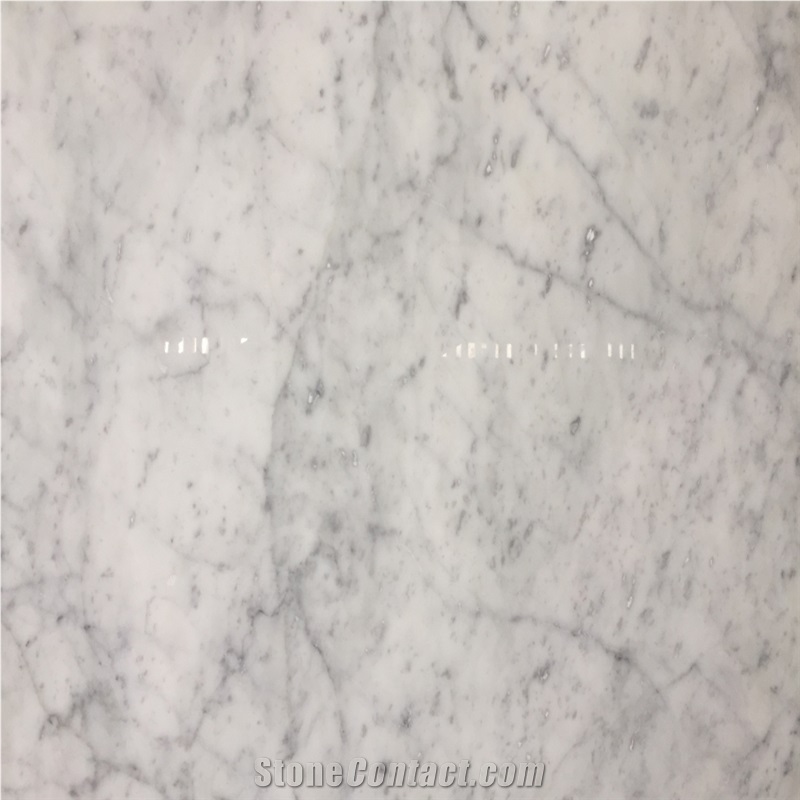 Types Italian White Marble Carrara White Bathroom Countertops