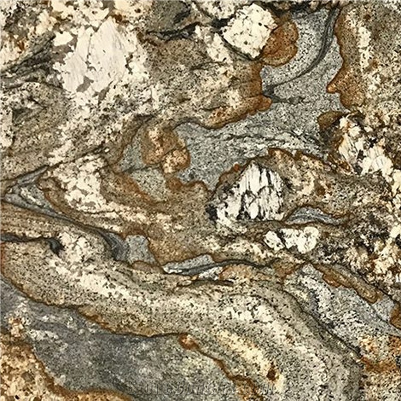 Yellow Granite Figure African Canyon Granite Big Slab