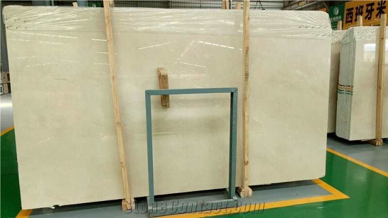 Factory Supply Crema Marfil Slabs & Tiles