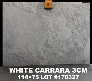 White Carrara 3cm Slabs