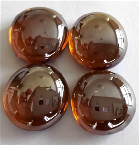 Amber Glass Bead for Decoration