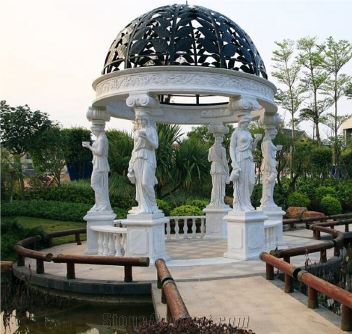 Modern Garden Decor Marble/Stone Pavilion
