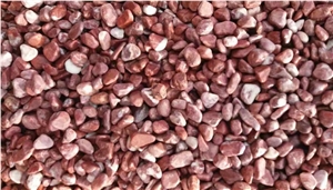 Red Natural Pebble Stones and River Rock for Landscaping