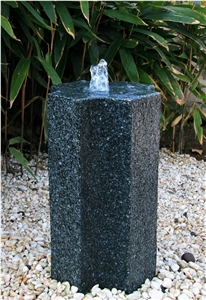 Black Granite Outdoor Garden Sculpture Candles