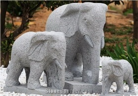 Granite Animal Elephant Garden Outdoor Sculpture