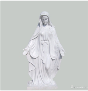 The Mary Hand Carving Outdoor Garden Sculpture