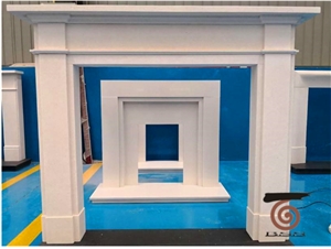 White Jade Marble Fireplaces Mantel Hearth