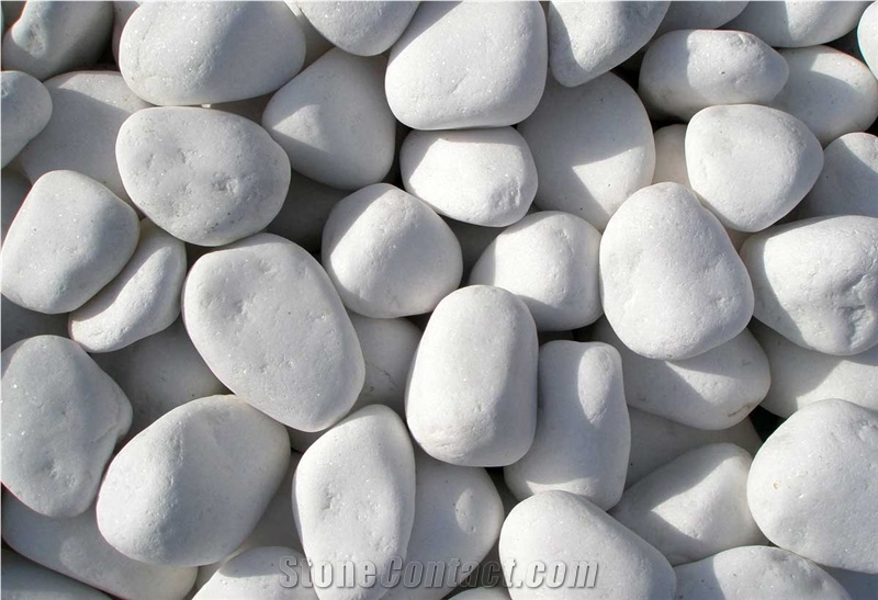 Thassos Pebble White in Small Bag 25kg