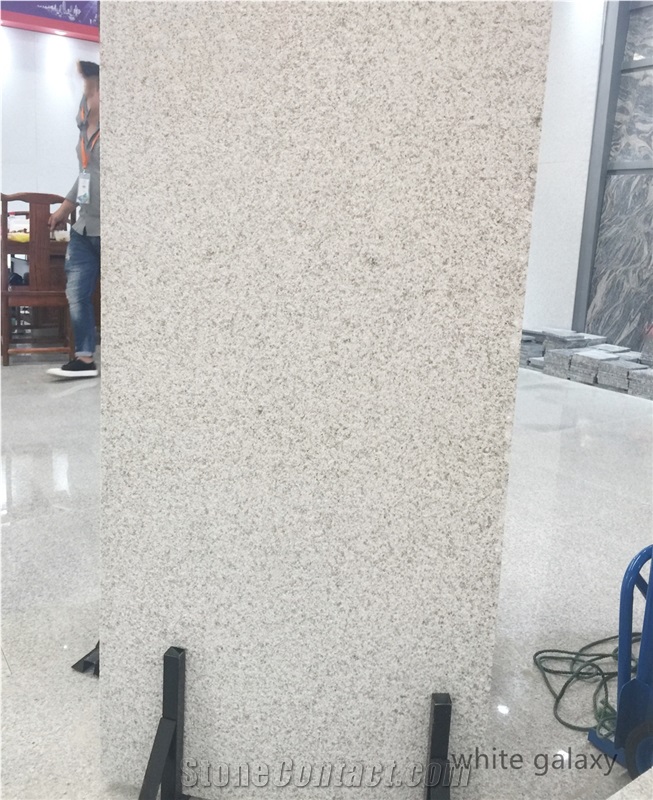 White Galaxy Bush Hammered Granite Stone Wall Covering Cladding Tiles