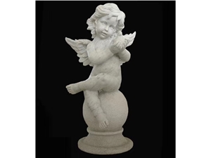 China Marble Small Angel Statues Handcarved Sculptures