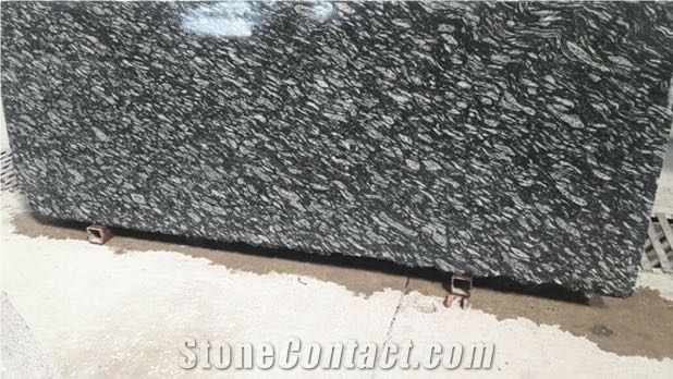 Zebra Black / River Black Granite Tiles & Slab