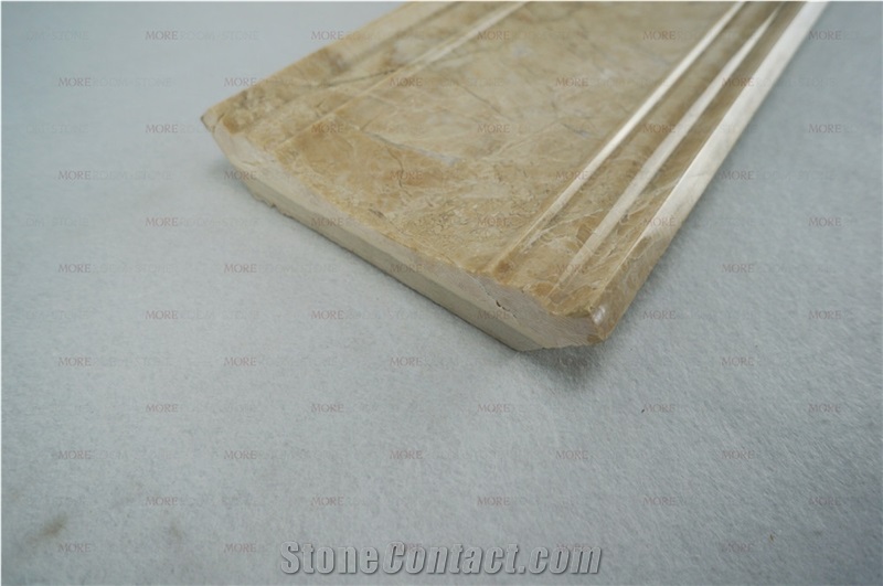 Moreroom Stone Wall Decor Beige Marble Artistic Skirting & Moulding
