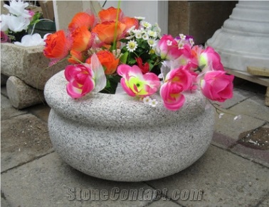 G603 Granites Stones Flower Pots, Flower Bowls,Troughs,Planters
