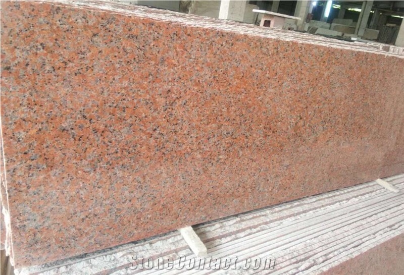 Orange Red Granite Small Slabs