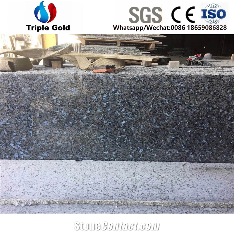 Huangjialan Blue Pearl Norway Green Blue Star Granite Tiles Slabs