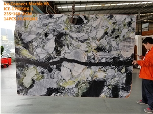 Ice Connect Marble Ice Green/Green and White Polished Slabs&Tiles