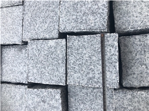 China Grey Granite Cobble Stone G655 Cube Stone Pavers
