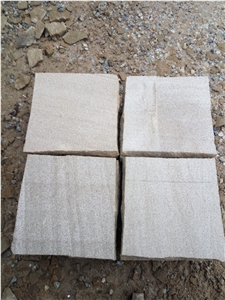 China Yellow Sandstone Cube Stone Paving Stone