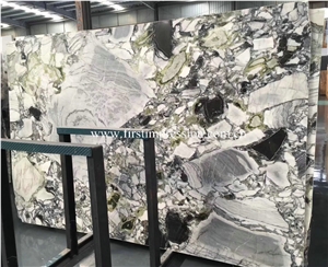 Best Price White Beauty Slabs&Tiles/Ice Connect Marble/Green Jade